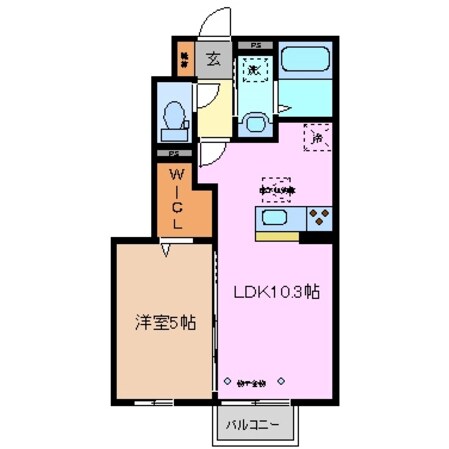 阿倉川駅 徒歩9分 1階の物件間取画像